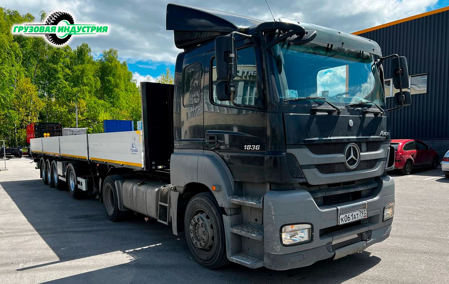 Отгрузка бортовой платформы Тонар  В4-13VK г. Москва